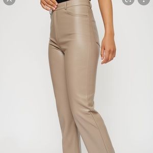 Dynamite Giselle faux leather pants size 0 BRAND NEW with tags